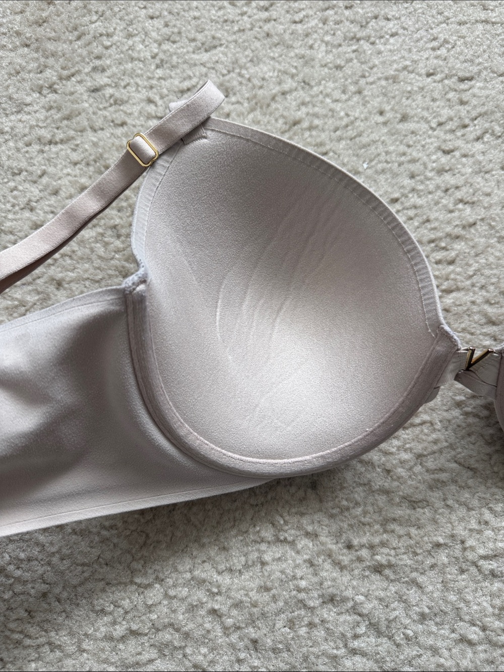Victoria's Secret Perfect Shape Blush Light Pink Molded T-Shirt Bra - 36D - Picture 5 of 9